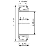 30212 SKF лагер 60x110x23.75