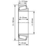 32013 SKF лагер 65x100x23