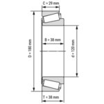 32024 SKF лагер 120x180x38