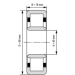 NU208-ECJ лагер SKF