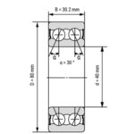 3208-BD-2RS-TVH FAG лагер 40x80x30.2