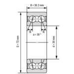 3306-BD-2Z-TVH FAG лагер 30x72x30.2