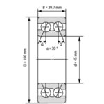 3309-ATN9 SKF лагер 45x100x39.7