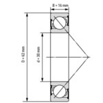 7206-B-2RS-TVP FAG лагер 30x62x16