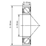 7210-BЕP SKF лагер 50x90x20