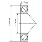 7314-BЕP SKF лагер 70x150x35