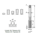 M6x0.75 метчик комбиниран CS CZtool