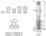 G3/4" метчик комбиниран CS 112 3403 CZtool