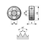 M2.5 плашка CS CZtool 210 025