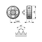 5/16"-18 UNC плашка CS CZtool  215 516