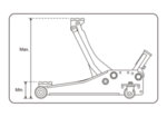 Крик 2.5t крокодил нископрофилен 75-515mm T830026  9TY133-25A-B KING TONY