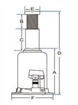 Усилен крик 3.5t бутилка TH903501