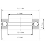 F4-9G EZO миниатюрен лагер 4x9x4