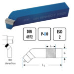 Стругарски нож проходен извит 25x25x140 десен P30 ISO2 DIN4972