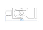 Каре (кардан) 1/2" - 4791 KING TONY