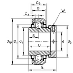 GE20-XL-KRR-B INA лагер 20x47x43.7/14