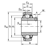 GYE20-KRR-B (UC204) INA лагер 20x47x31/14