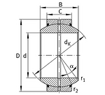 GE30-FO-2RS INA лагер 30x55x32/20