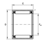 HK3016 INA лагер 30x37x16