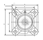 F204 ASAHI лагерно тяло (корпус) 