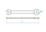 14 х 15 гаечен ключ - 19001415 KING TONY