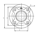 FC210 NACHI лагерно тяло (корпус) 