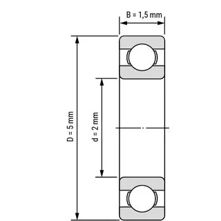 682 EZO лагер 2x5x1.5