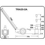 TRA25-2A крик 25t/10t пневмо-хидравличен