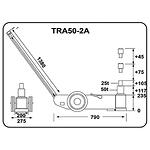 TRA50-2A крик 50t/25t пневмо-хидравличен