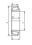 102949/102910 TIMKEN лагер 45.24x73.43x19.56