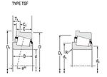 12749/12712 TIMKEN лагер 21.987x45x16.637