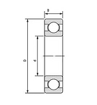 AB44079S01 (3TM-SC05B97) NSK лагер 26x72x15.5