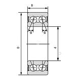 AU0801-3LLX/L588 NTN лагер 42x80x45