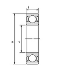 DG1742RSC3 KOYO лагер 17x42x13