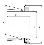 H210 FAG лагерна втулка 45x70x35