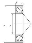 7201-B-2RS-TVP FAG лагер 12x32x10