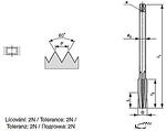 M7x0.75 метчик гайков удължен CS 119 071 CZtool