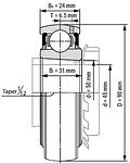 UK210 ASAHI лагер 50x90x31/23