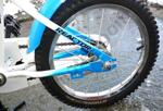 Детски велосипед 16” Reactor Foxy, стоманена рамка, контра, син/бял
