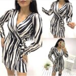 Дамска къса рокля ZEBRA