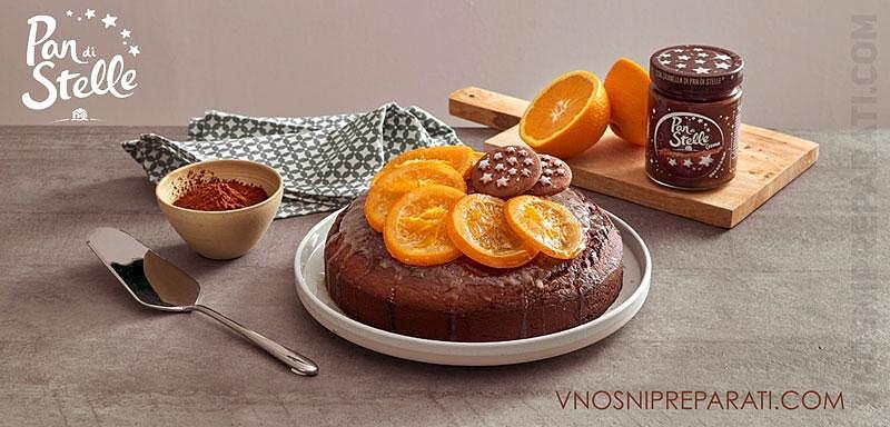 Торта с портокали и шоколад Pan di Stelle