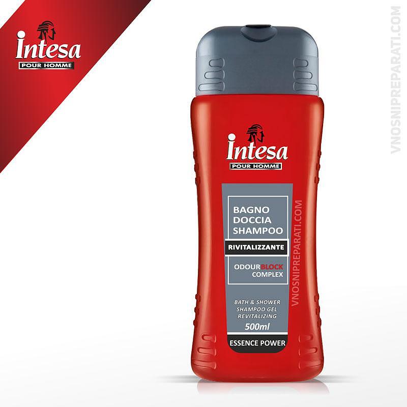 Душ гел и шампоан Intesa Essence power за мъже 500 мл