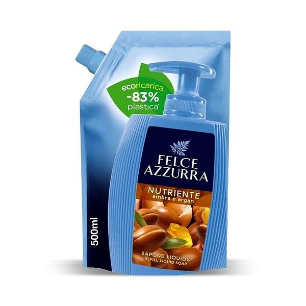 felce azzurra sapone liquido ricarica ambra argan ml.750