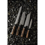 Кухненски нож Suncraft, Senzo Black, сантоку 16.7 см