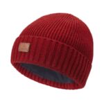 Плетена шапка Victorinox - Fan Beanie Deluxe, оребрена, червена