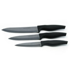 Ножове к-т LF FR-1739B, 3 ч, керамични, черно остриe