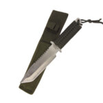 Ловен нож Haller 84499, зелена текстилна корда