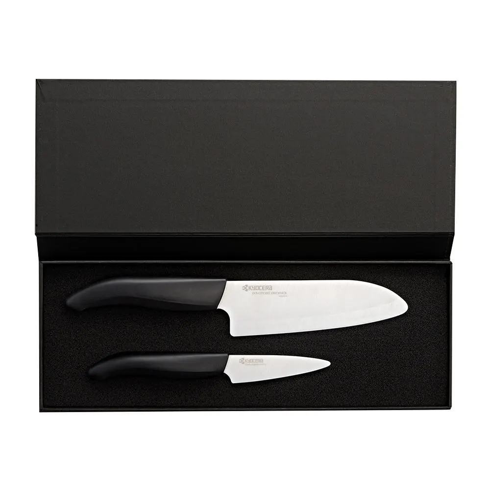 Комплект Kyocera - FK-075WH/140WH, 2x керамични ножа, бели остриета