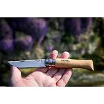 Сгъваем нож Opinel №9 Inox, острие 9 см, бук