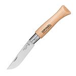 Сгъваем нож Opinel №5 Inox, острие 6 см, дръжка от бук